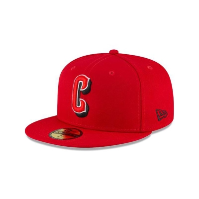 Red Cincinnati Reds Hat - New Era MLB Ligature 59FIFTY Fitted Caps USA6579420